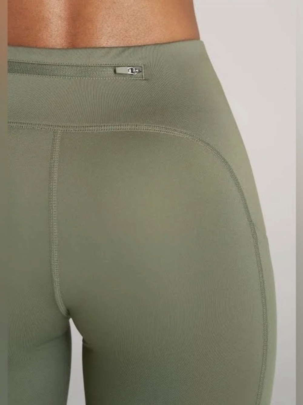 American Tall Olive Green High Waist Yoga Leggings Women’s Athletic Workout Gym - Picture 2 of 13